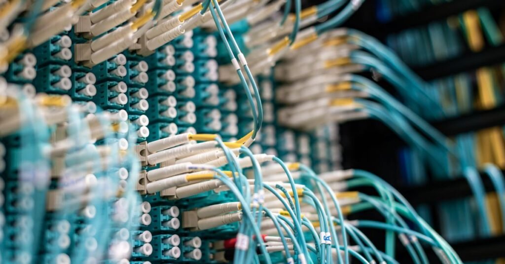 Connected network cables representing website link relationships