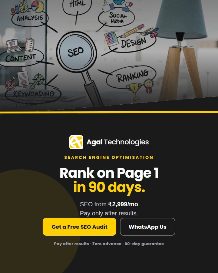 Rank on Page 1 in 90 days — task-based SEO plans from Rs.2,999/mo, pay only after results