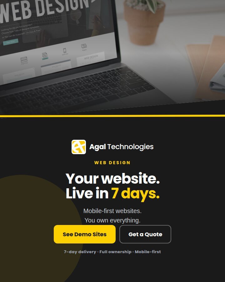 Mobile-first website design by Agal Technologies, Coimbatore