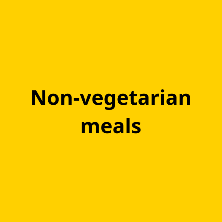 Non-vegetarian meals