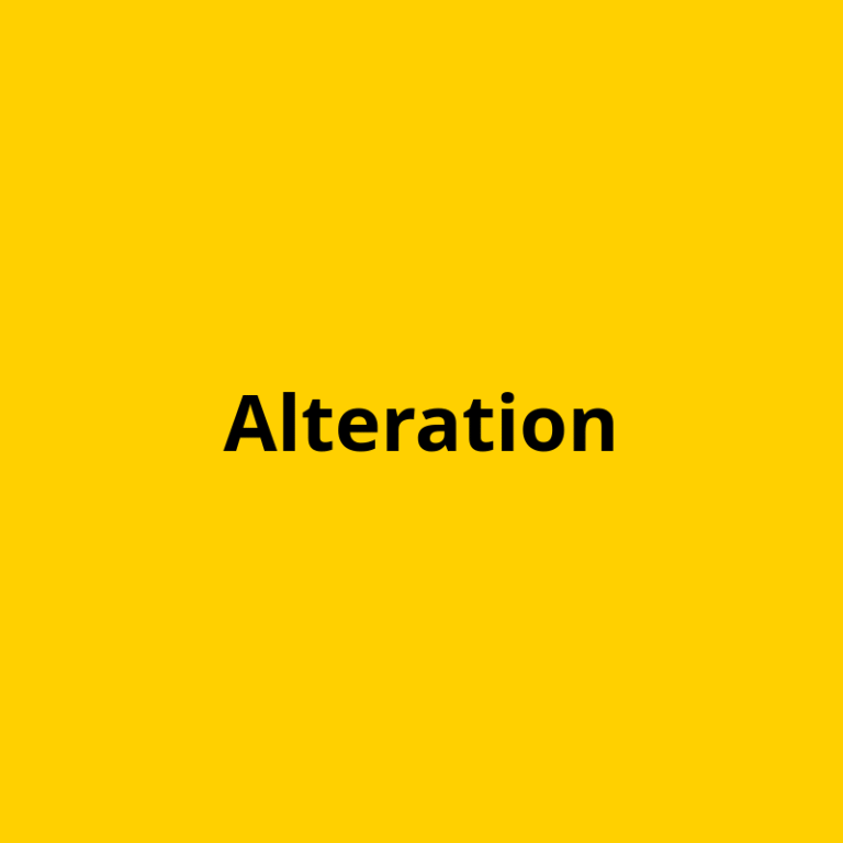 Alteration