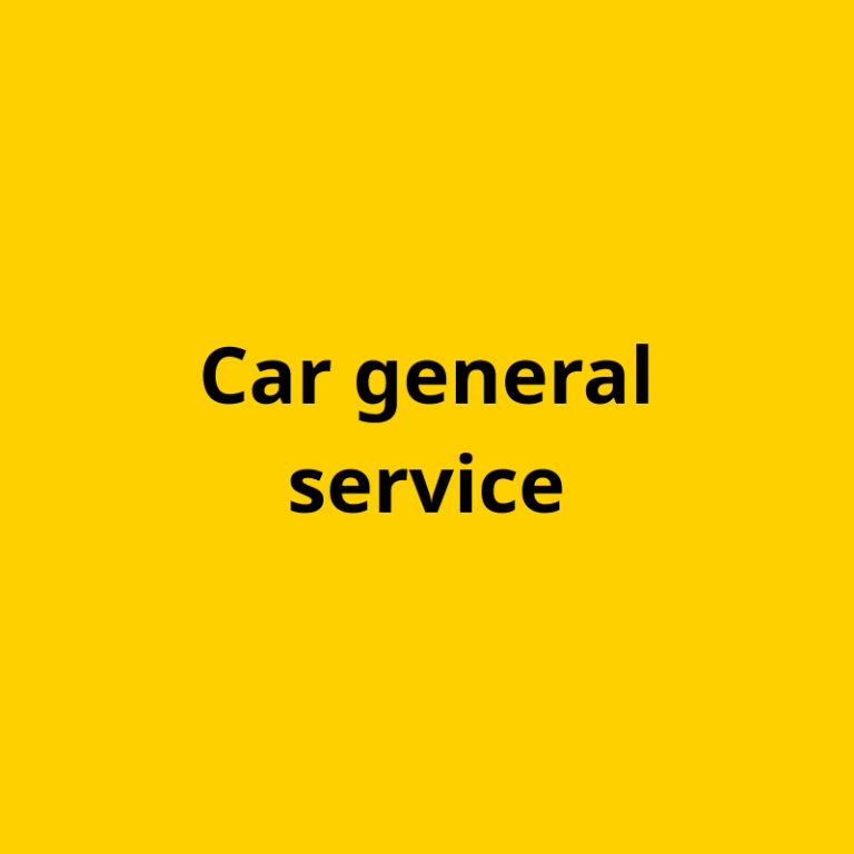 Car general service
