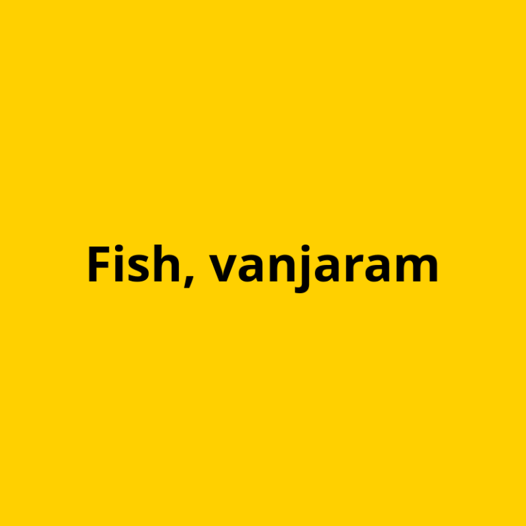 Fish, vanjaram
