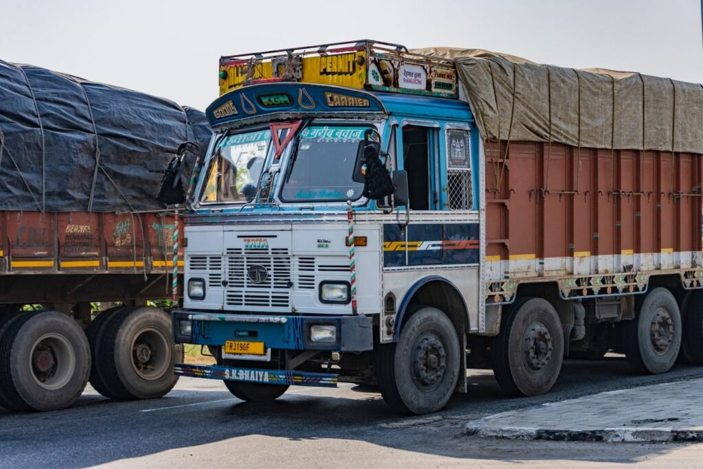 Colourful Indian truck representing Namakkal transport businesses in a local SEO guide