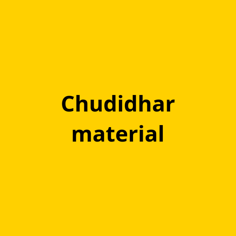 Chudidhar material