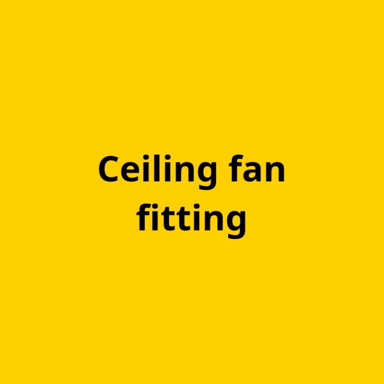 Ceiling fan fitting