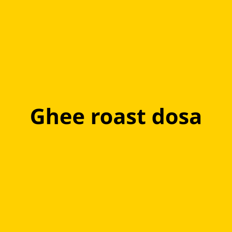 Ghee roast dosa