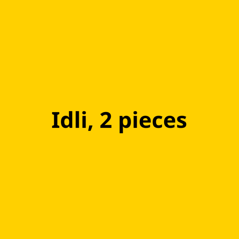 Idli, 2 pieces