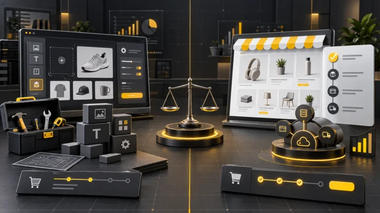 WooCommerce and Shopify ecommerce platform decision comparison